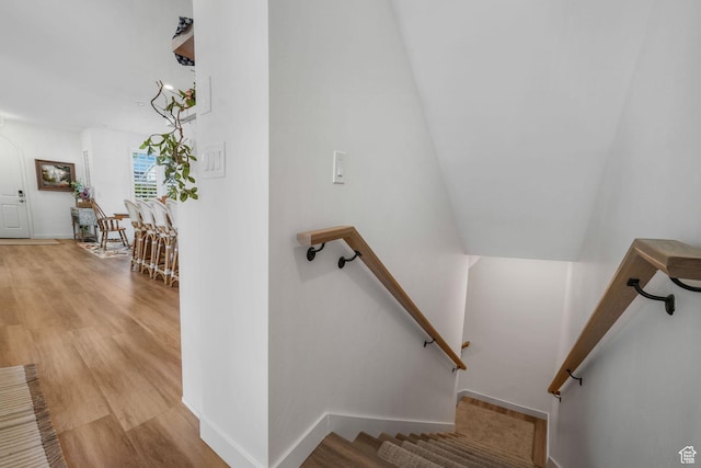 10617 S Split Rock Dr, South Jordan, UT 84009 - staircase with wood finished floors and baseboards