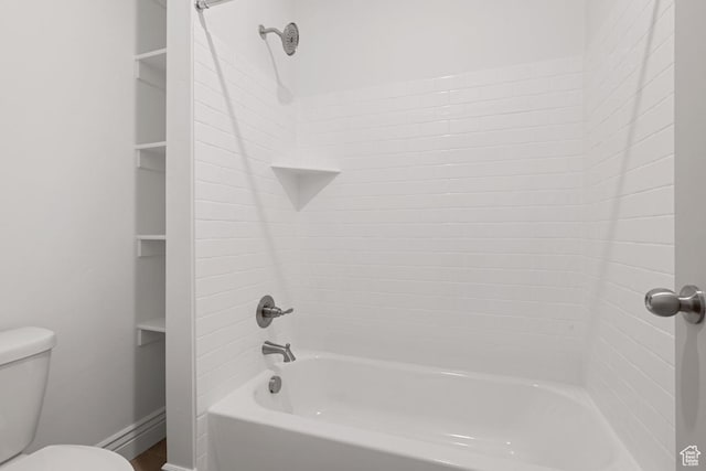 6656 W Docksider Dr, South Jordan, UT 84009 - bathroom featuring toilet and shower / washtub combination