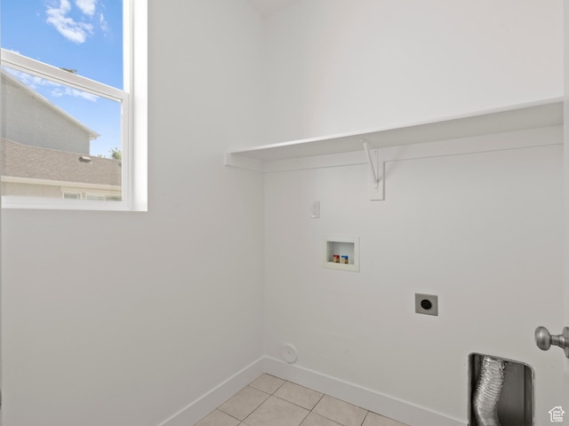 928 S 120 W, American Fork, UT 84003 - washroom with hookup for an electric dryer, hookup for a washing machine, and light tile patterned floors