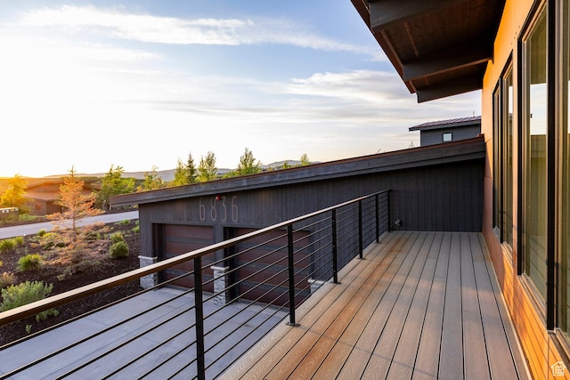 6836 Golden Bear Loop W, Park City, UT 84098 - wooden terrace featuring a garage