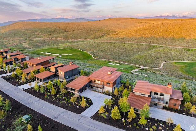 6836 Golden Bear Loop W, Park City, UT 84098 - aerial view at dusk of view of golf course and a mountain view