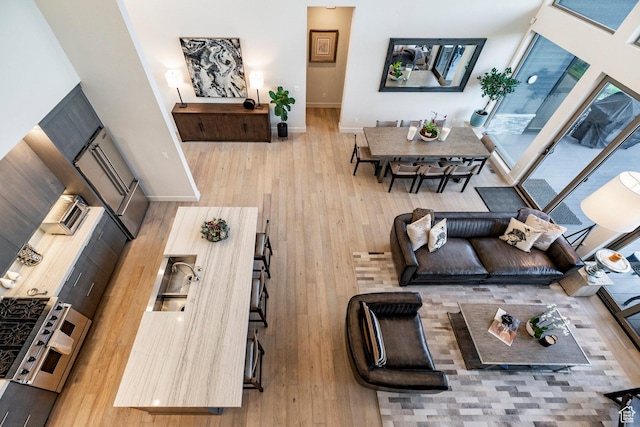 6836 Golden Bear Loop W, Park City, UT 84098 - living area with hardwood / wood-style flooring