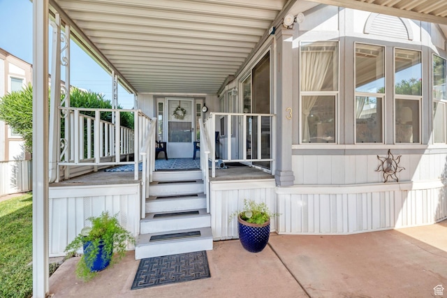 2990 E Riverside Dr Unit 3, St George, UT 84790 - view of exterior entry featuring covered porch