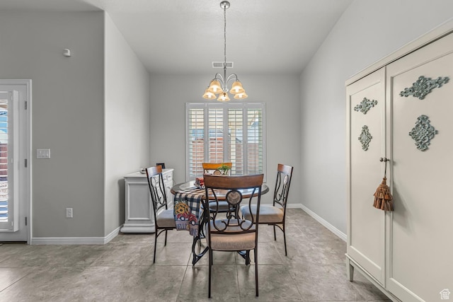 2727 S 3440 W, Hurricane, UT 84737 - dining area featuring a chandelier and baseboards