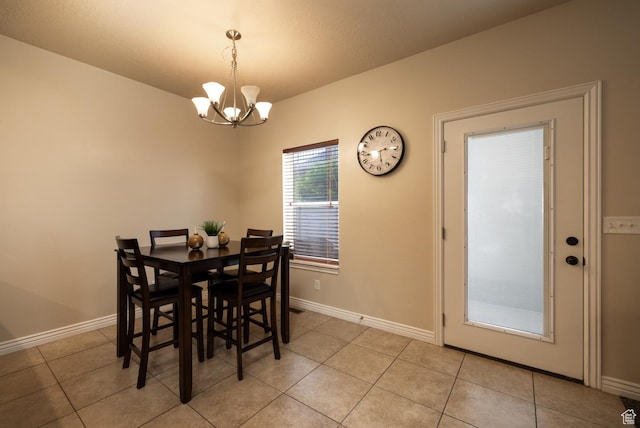 361 E 535 S, Vernal, UT 84078 - dining area with a chandelier and light tile patterned floors