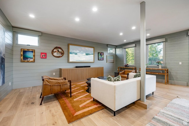 4746 Old Meadow Ln, Park City, UT 84098 - living area featuring light wood-style floors and recessed lighting