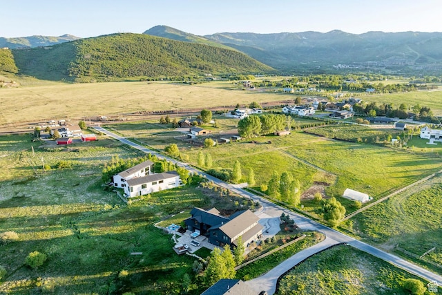 4746 Old Meadow Ln, Park City, UT 84098 - aerial view of property's location with rural landscape and a mountainous background