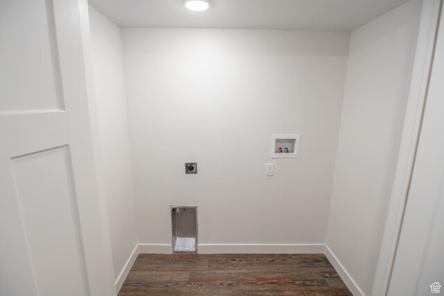 361 W 625 N A-D, Unit A-D Payson, UT 84651 - washroom featuring dark wood-style flooring, hookup for an electric dryer, and washer hookup