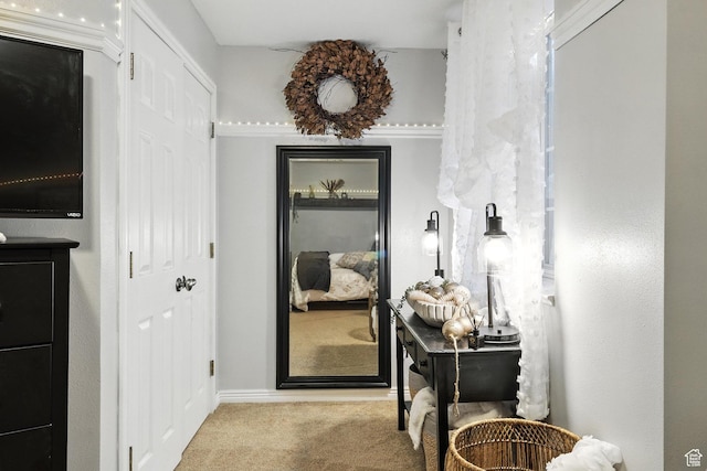 1680 N Camelot Dr E, North Logan, UT 84341 - hall featuring carpet flooring and baseboards
