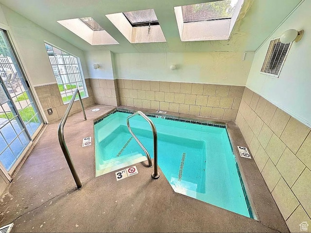 650 S Main St Unit 6111, Bountiful, UT 84010 - view of pool featuring a skylight and a swimming pool