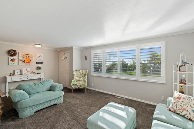 2793 S Davis Blvd, Bountiful, UT 84010 - carpeted living area with crown molding and baseboards