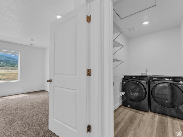 1206 W Summit Ridge Pkwy S Unit 182, Santaquin, UT 84655 - laundry room with separate washer and dryer and attic access