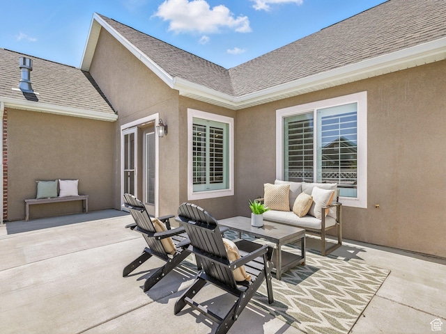 5544 W Copper Gulch Ln Unit B, Herriman, UT 84096 - view of patio with outdoor lounge area