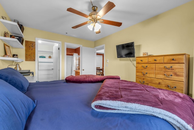 7065 N 2200 W Unit 2E, Park City, UT 84098 - bedroom featuring a ceiling fan and ensuite bath
