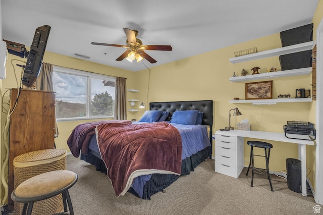 7065 N 2200 W Unit 2E, Park City, UT 84098 - carpeted bedroom featuring a ceiling fan