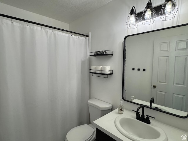 1216 N 2725 W, Layton, UT 84041 - bathroom featuring vanity, a textured ceiling, and curtained shower