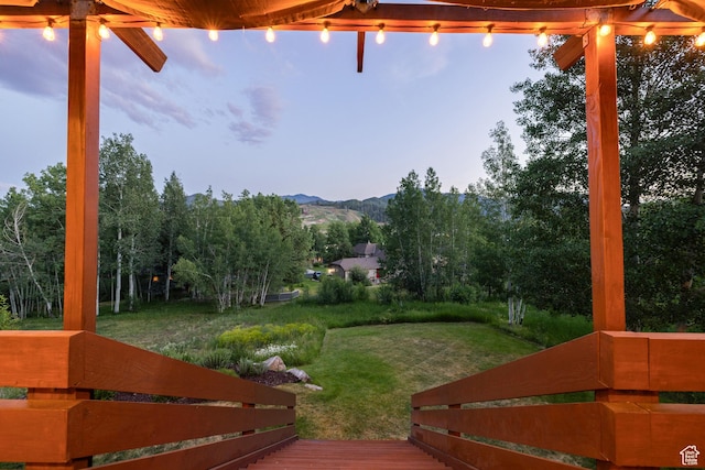 3605 W Wrangler Way, Park City, UT 84098 - view of green lawn featuring a mountain view