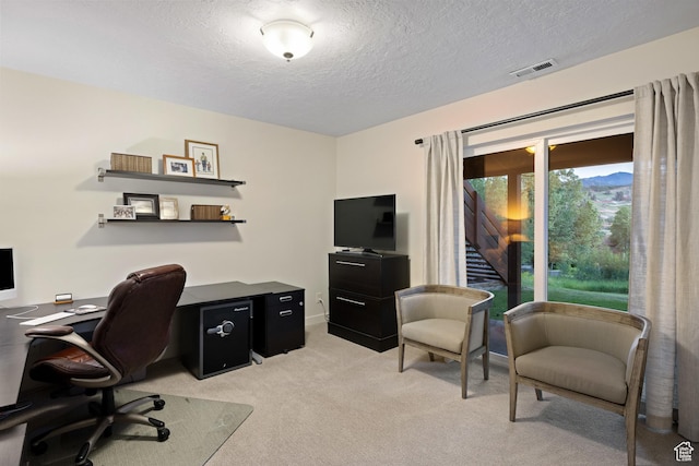 3605 W Wrangler Way, Park City, UT 84098 - home office with light colored carpet and a textured ceiling