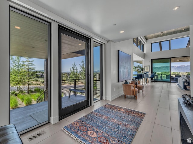 4693 Pinnacle Sky Loop, Park City, UT 84098 - entryway featuring tile patterned floors and recessed lighting