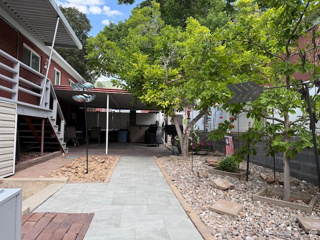2936 E Ln Joya Dr S, Holladay, UT 84124 - view of patio / terrace with stairs