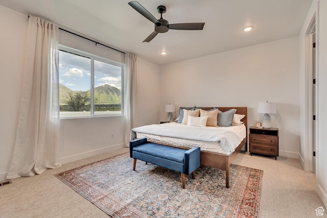 1282 N 1525 E Unit 68, Payson, UT 84651 - bedroom with carpet, recessed lighting, and ceiling fan