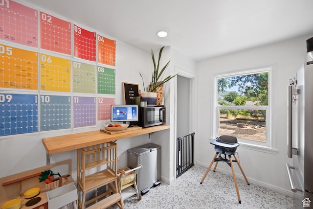 1639 20th S, Ogden, UT 84401 - home office with baseboards and tile patterned floors