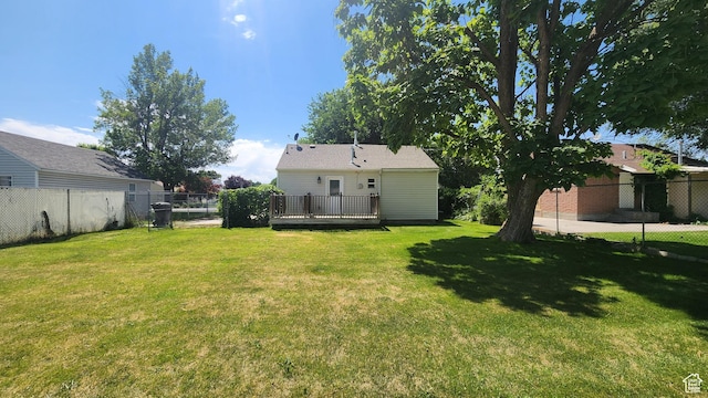 1310 N 800 W, Provo, UT 84604 - view of yard with a wooden deck