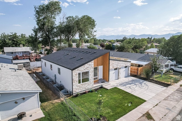 3839 W Saddler Dr, West Jordan, UT 84088 - aerial perspective of suburban area featuring a mountain backdrop
