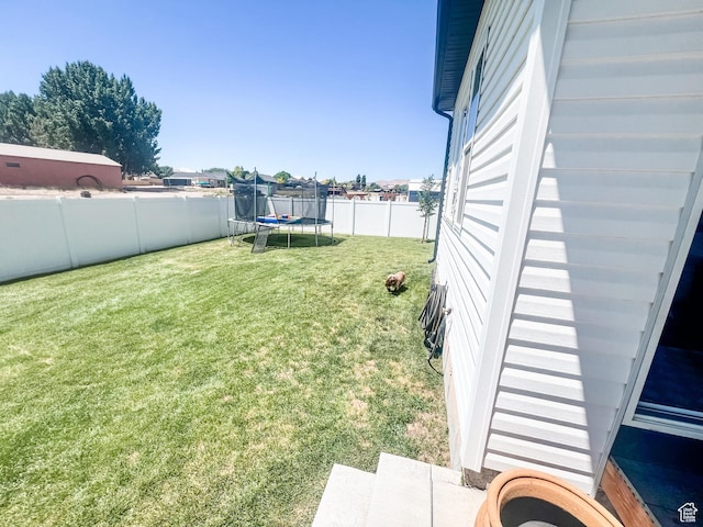 291 W 950 S, Vernal, UT 84078 - fenced backyard with a trampoline