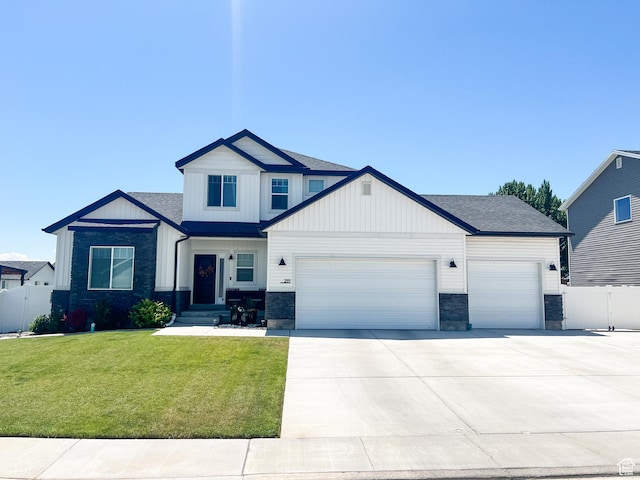 291 W 950 S, Vernal, UT 84078 - modern farmhouse with a garage, driveway, and roof with shingles