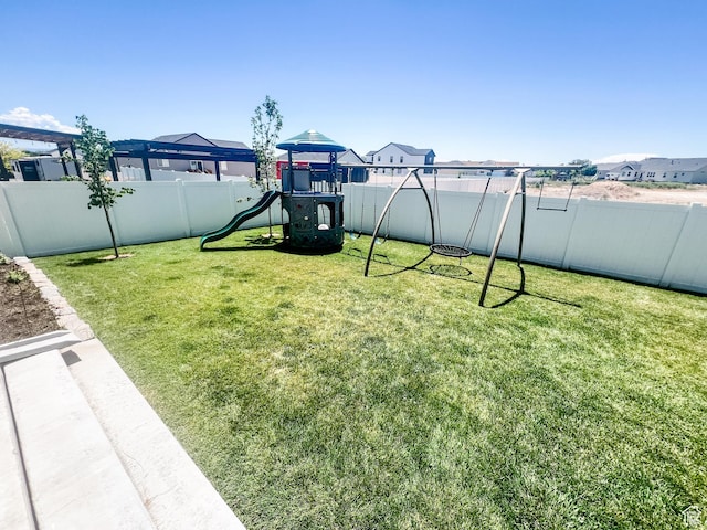 291 W 950 S, Vernal, UT 84078 - fenced backyard with a playground