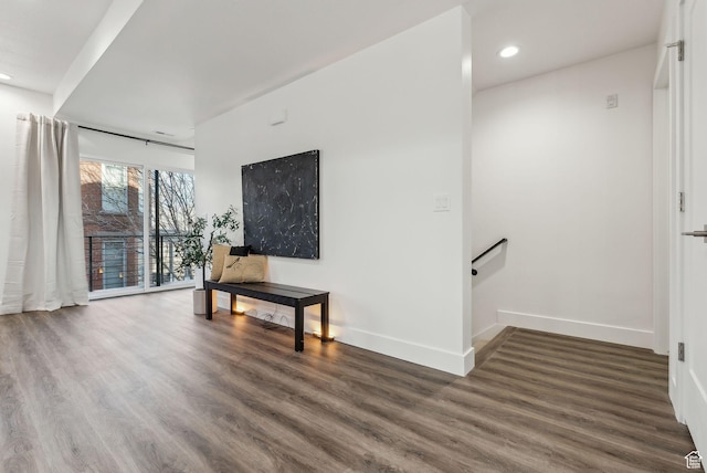 1618 S Main St Unit 3, Salt Lake City, UT 84115 - unfurnished room with wood finished floors and recessed lighting