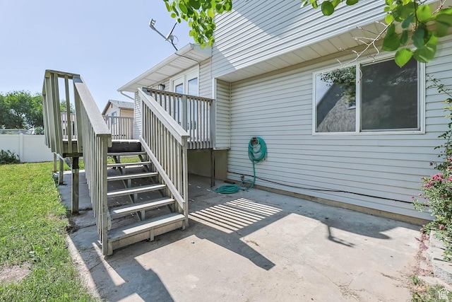 77 W 525 N, Layton, UT 84041 - view of patio with stairs and a wooden deck