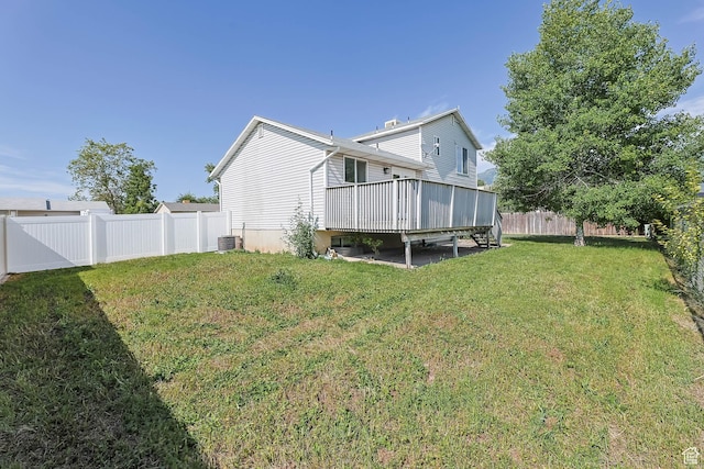 77 W 525 N, Layton, UT 84041 - fenced backyard with a wooden deck