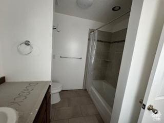9 Red Cir, Manila, UT 84046 - full bath with vanity, shower / tub combo, and tile patterned flooring