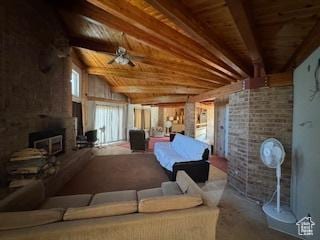 9 Red Cir, Manila, UT 84046 - sunroom featuring beamed ceiling