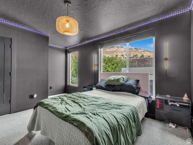 351 W 800 N # 9, Salt Lake City, UT 84103 - bedroom featuring carpet floors and a textured ceiling