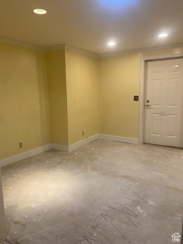 1387 E 260 N, Logan, UT 84321 - spare room featuring baseboards and recessed lighting