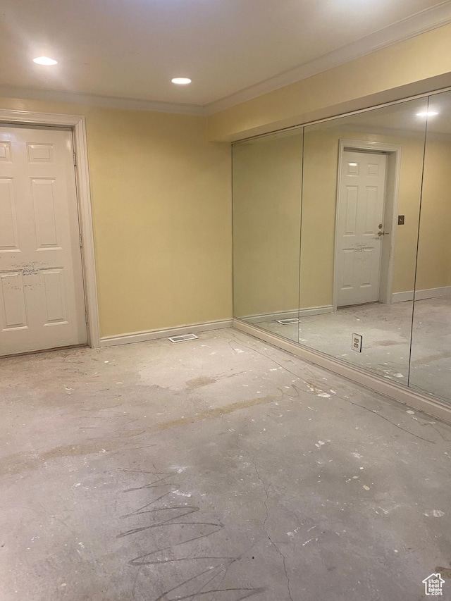1387 E 260 N, Logan, UT 84321 - basement featuring ornamental molding and recessed lighting