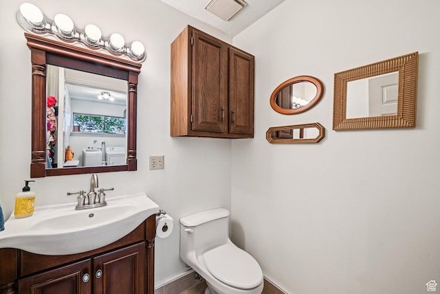 537 E Edindrew Cir, Murray, UT 84107 - half bath with vanity and independent washer and dryer