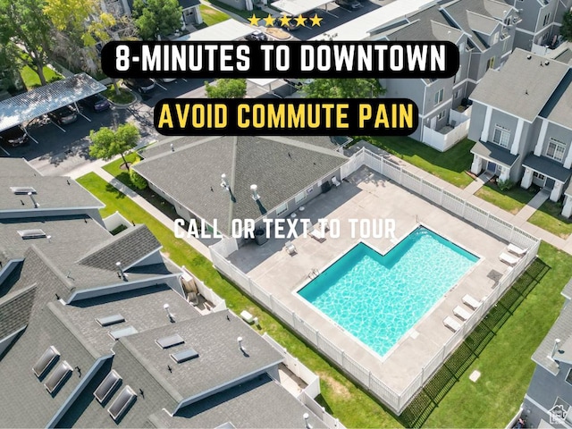475 N Redwood Rd Unit 80, Salt Lake City, UT 84116 - drone / aerial view of a pool