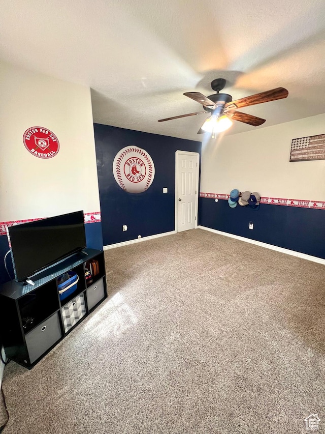 80 N 200 W, Central Valley, UT 84754 - living area with ceiling fan and carpet flooring