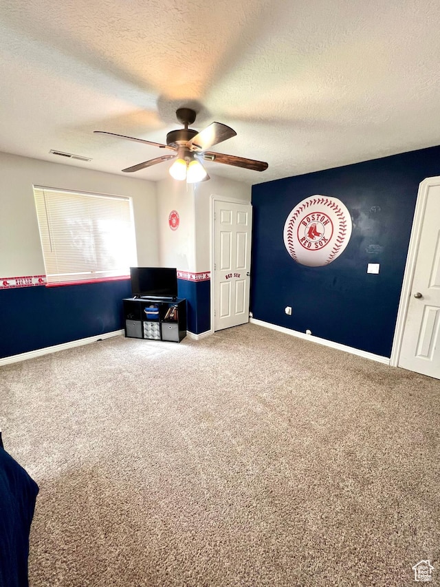 80 N 200 W, Central Valley, UT 84754 - sitting room featuring a ceiling fan, carpet floors, and a textured ceiling