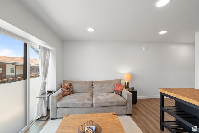 443 Kane Creek Blvd Unit 212, Moab, UT 84532 - living area with wood finished floors and recessed lighting