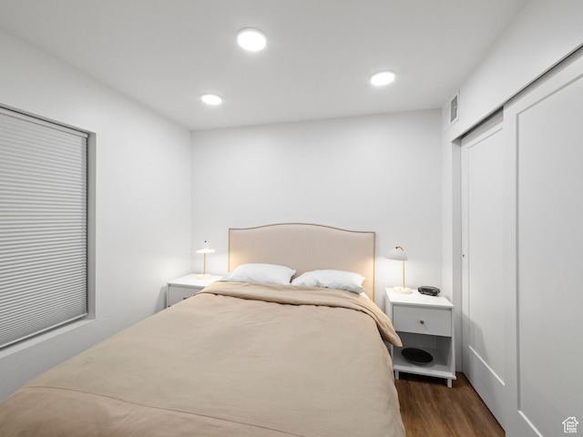443 Kane Creek Blvd Unit 212, Moab, UT 84532 - bedroom with dark wood finished floors and recessed lighting