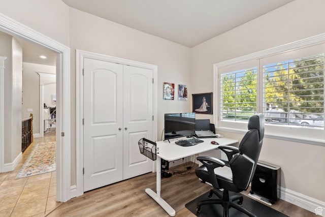 562 E 260 S, Midway, UT 84049 - office area with baseboards and light wood-style floors