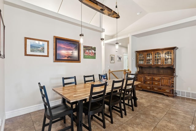 562 E 260 S, Midway, UT 84049 - dining area with vaulted ceiling and tile patterned floors