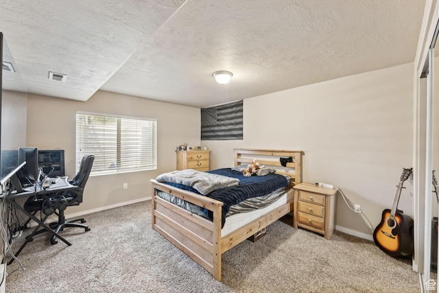 562 E 260 S, Midway, UT 84049 - bedroom with carpet, a textured ceiling, and an office area