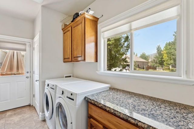 562 E 260 S, Midway, UT 84049 - laundry room with cabinet space, separate washer and dryer, and light tile patterned floors