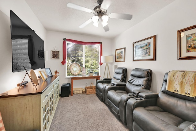 11999 S Draperville Ave, Draper, UT 84020 - carpeted home theater featuring a ceiling fan